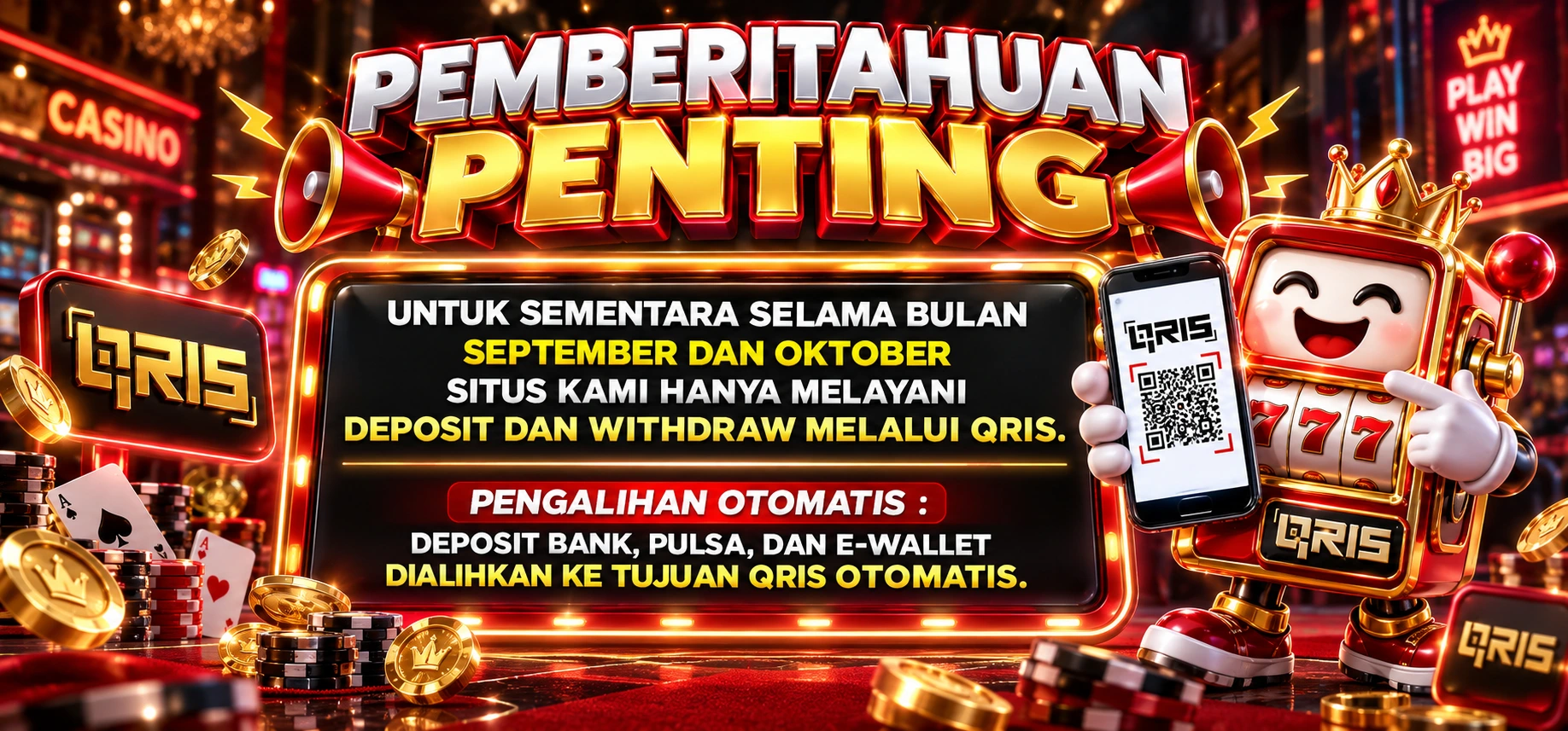 Pemberitahuan Penting Pengalihan Deposit QRIS